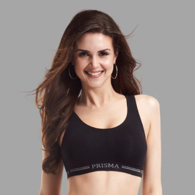 Photo 1 of 1 - Sporty(Moulded Sports Bra)-Black | FrenchEagle